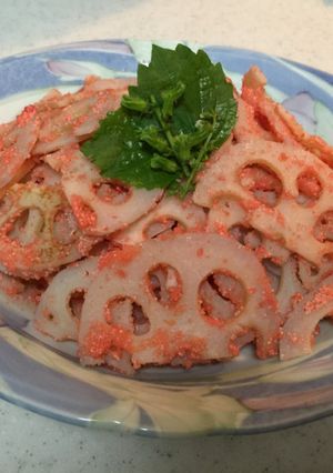 おせちにも鮮やか★たらこれんこん-レシピのメイン写真