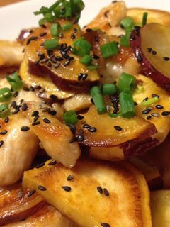 鶏胸肉とさつまいもの甘酢炒め-レシピのメイン写真