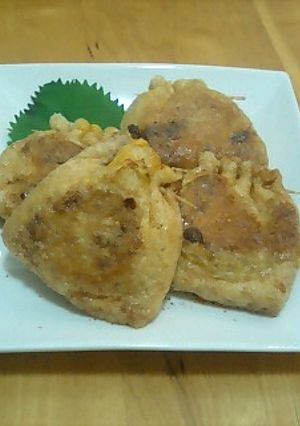 きつね納豆のめんつゆジュッと焼き-レシピのメイン写真
