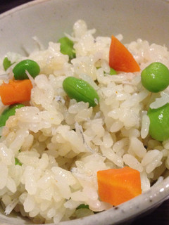 枝豆としらすの炊き込みごはん-レシピのメイン写真