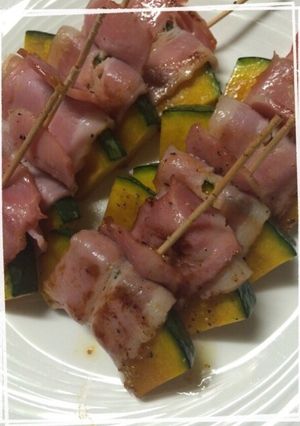 カボチャ&ベーコン♪お弁当に-レシピのメイン写真