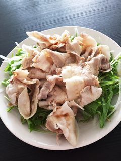 水菜と玉ねぎの冷しゃぶサラダ-レシピのメイン写真