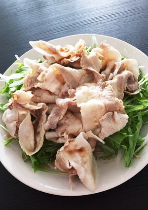 水菜と玉ねぎの冷しゃぶサラダ-レシピのメイン写真