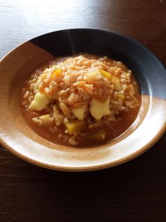 秋!さつまいものトマトリゾット-レシピのメイン写真