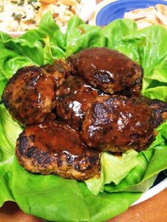 ふわふわ煮込みハンバーグ-レシピのメイン写真