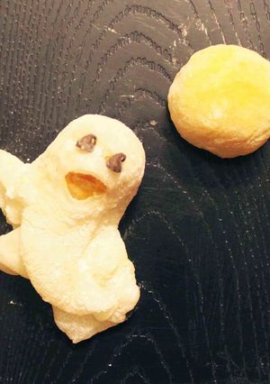 ＜ハロウィン＞月見大福とオバケちゃん ♪-レシピのメイン写真