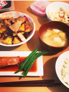 さつまいも蓮根ナスの甘味噌炒め-レシピのメイン写真