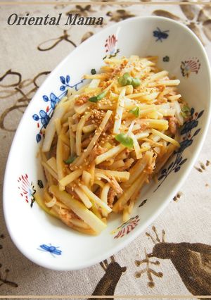 エコ!生姜香る大根皮の食感ツナ炒め-レシピのメイン写真