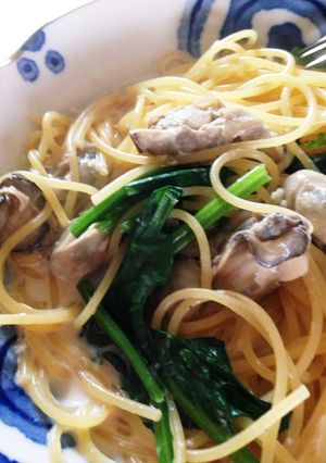 ランチに☻ミルク牡蠣パスタ-レシピのメイン写真
