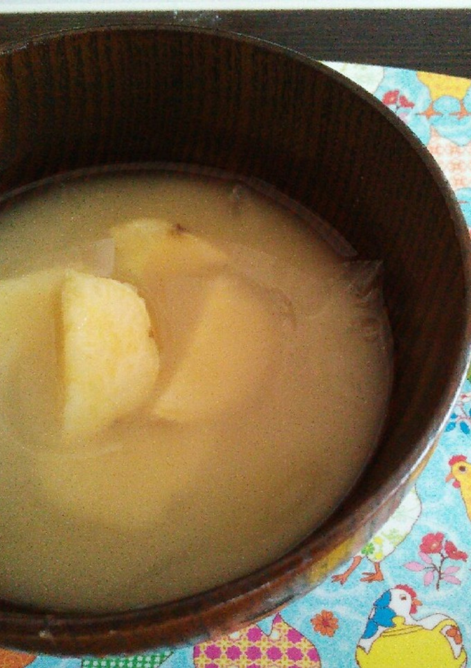 柚子胡椒で☆さつまいもと玉ねぎのお味噌汁-レシピのメイン写真