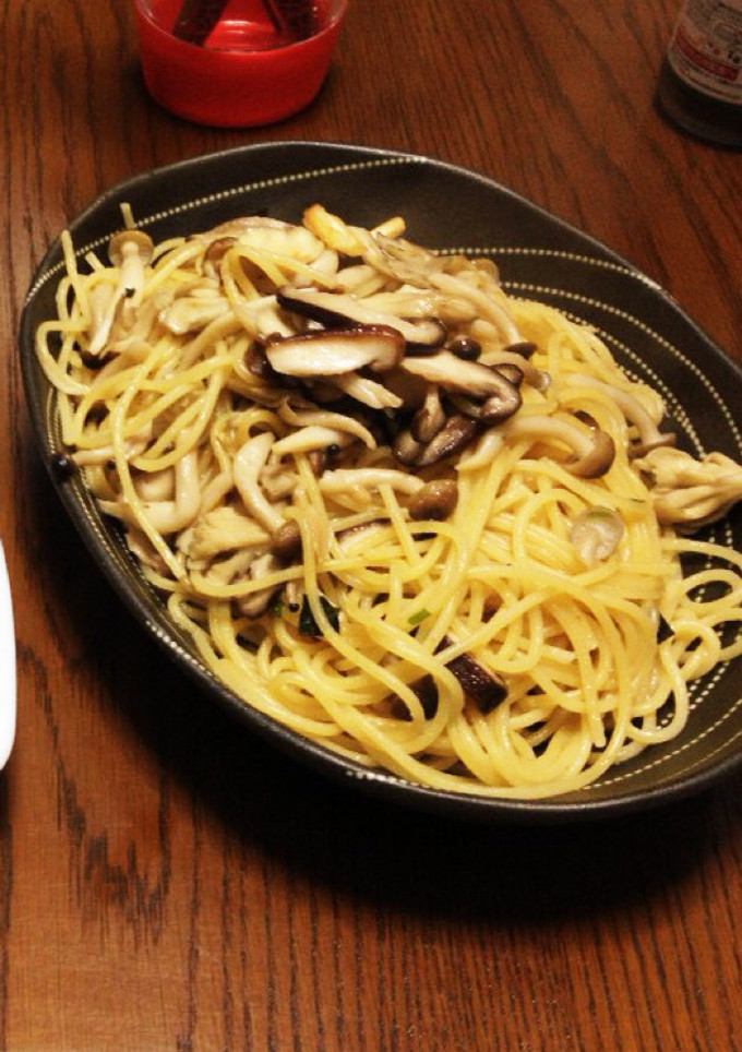 松茸のお吸物で本格 和風きのこパスタ-レシピのメイン写真