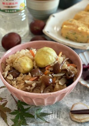 なめこの炊き込みご飯-レシピのメイン写真