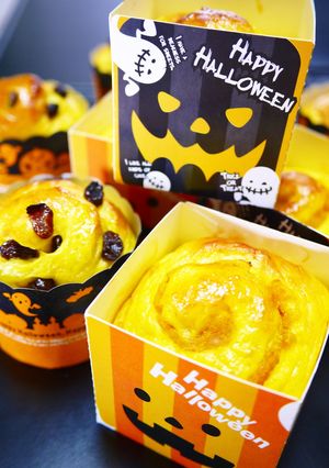 ハロウィン♪マフィンカップ★かぼちゃパン-レシピのメイン写真