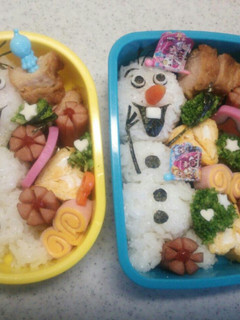 アナ雪*オラフのキャラ弁-レシピのメイン写真