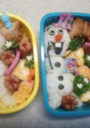 アナ雪＊オラフのキャラ弁-レシピのメイン写真