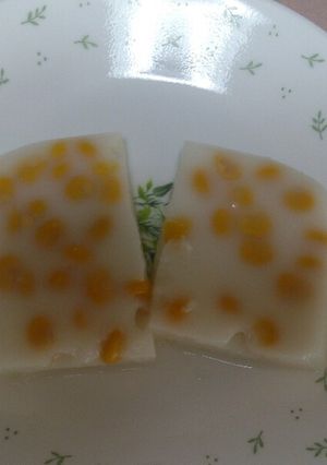 離乳食期のおやつ☆牛乳&コーン寒天-レシピのメイン写真