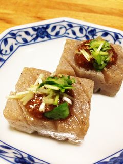 こんにゃくの*ゴマ味噌田楽*-レシピのメイン写真