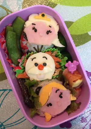 ツムツム☆ アナと雪の女王 ☆キャラ弁-レシピのメイン写真
