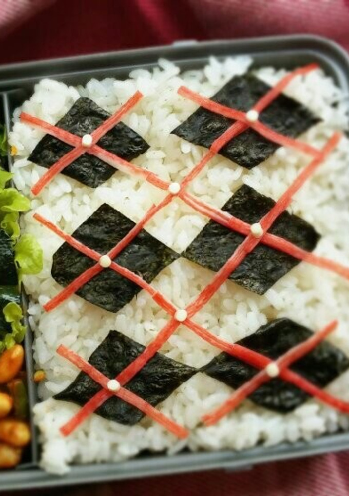 大人のデコ弁☓◆☓◆☓アーガイル模様-レシピのメイン写真