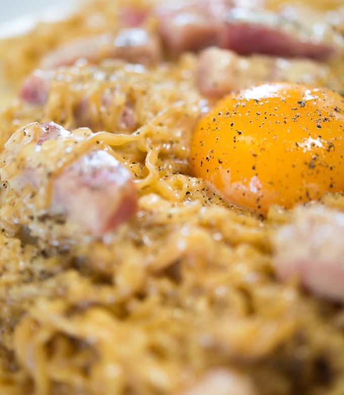 チキンラーメン本格カルボナーラ-レシピのメイン写真