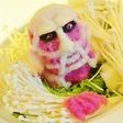 進撃の巨人☆超大型巨人大根おろしアート☆