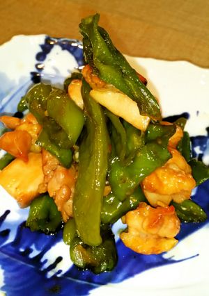 万願寺唐辛子と鶏肉の甘辛煮⭐常備菜お弁当-レシピのメイン写真