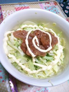 キャベツ梅マヨサラダ-レシピのメイン写真