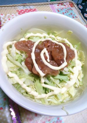 キャベツ梅マヨサラダ-レシピのメイン写真