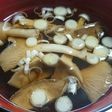 山採り・本しめじのお吸い物