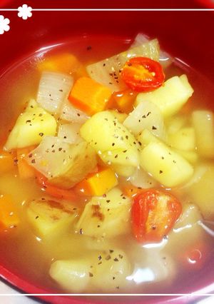 黄金千貫芋と野菜の優しいほっこりスープ♪-レシピのメイン写真