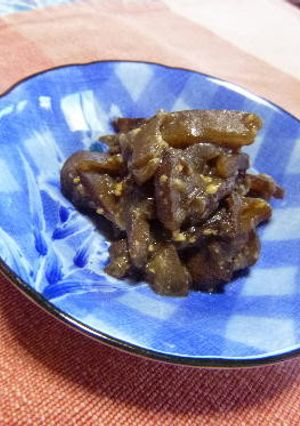 アケビの皮の酢味噌煮-レシピのメイン写真