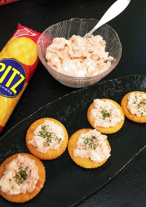 クラッカーに☆明太子ディップ-レシピのメイン写真