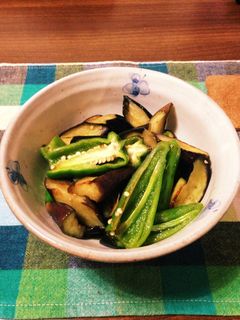 秋なすと万願寺とうがらしのポン酢かけ-レシピのメイン写真