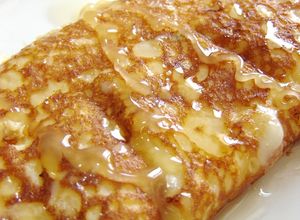 チーズドッグ風オムレツ☆はちみつ添え-レシピのメイン写真