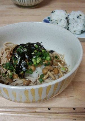 なめこおろし納豆ぶっかけそば☆-レシピのメイン写真
