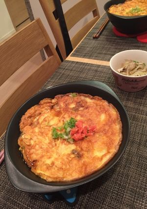 余ったカニ缶で！カニ玉うどん-レシピのメイン写真