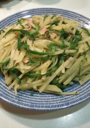 じゃがいもとピーマンのツナ炒め-レシピのメイン写真