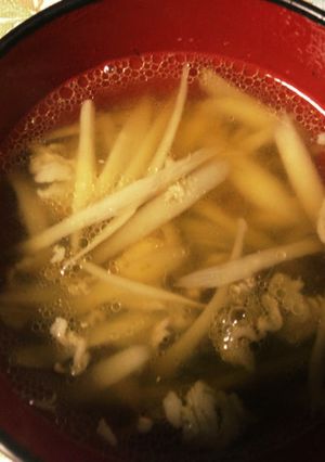 食物繊維たっぷり ごぼう汁‧^ ^-レシピのメイン写真