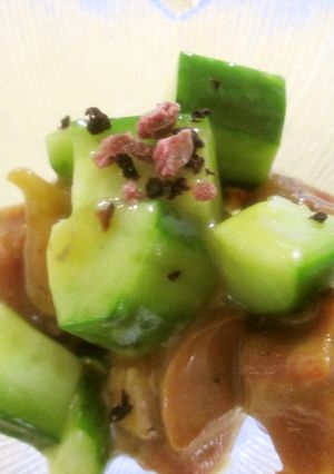 簡単 缶詰の焼き鳥と胡瓜の和え物-レシピのメイン写真