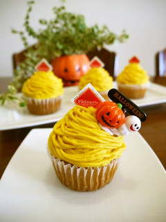 かぼちゃのモンブランカップケーキ♪-レシピのメイン写真