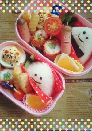 キャラ弁 秋の遠足弁当♪-レシピのメイン写真