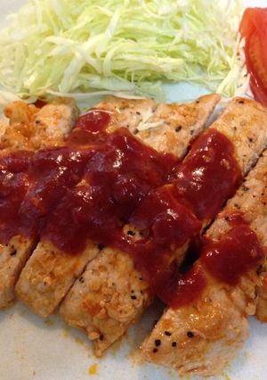 トマト煮ポークソテー-レシピのメイン写真