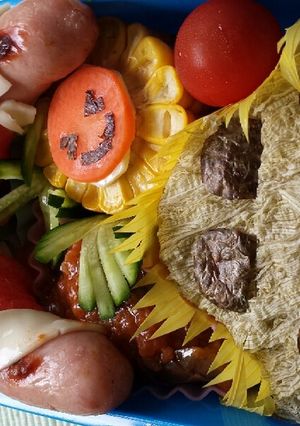 キャラ弁☆虹と車と太陽☆-レシピのメイン写真