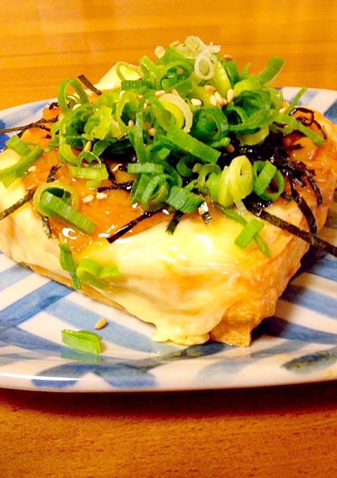 厚揚げのチーズ焼き。ナメタケのせ-レシピのメイン写真