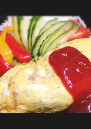 簡単☆懐かしいオムレツ♡ひき肉入り-レシピのメイン写真