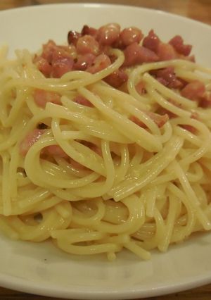 ちょっと軽めの北イタリア風カルボナーラ-レシピのメイン写真