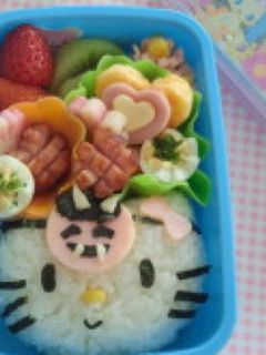 キティちゃん キャラ弁 鬼-レシピのメイン写真