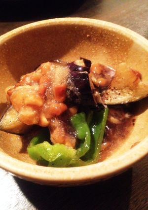 茄子とピーマンのナメコおろしかけ-レシピのメイン写真