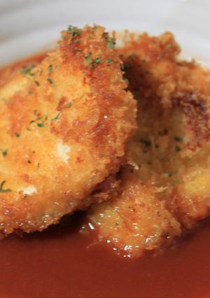 鶏肉とパン粉焼き　トマトソース-レシピのメイン写真