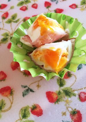レンジで1分ハムたまご♩-レシピのメイン写真